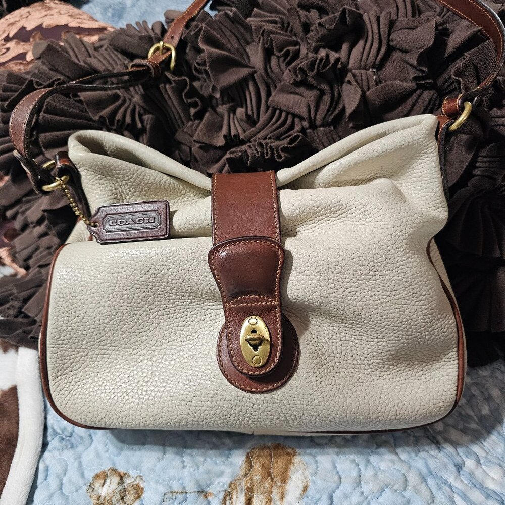 Vintage 1990s Coach Sheridan Savannah Leather Crossbody Bag
